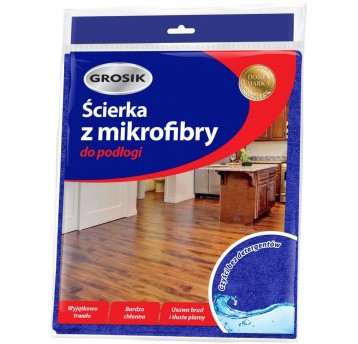 Ścierka do podłogi mikrofibra 40 x 50cm GROSIK kol. niebieski