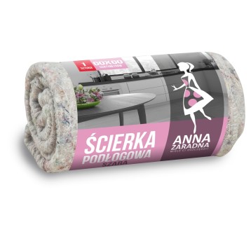 Ścierka podłogowa bawełna 60 x 60cm ANNA ZARADNA kol. szary [PS-5161]