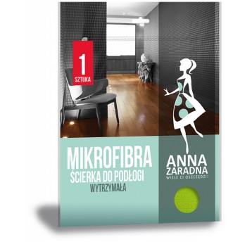 Ścierka podłogowa mikrofibra 60 x 50cm ANNA ZARADNA kol. zielony [ST-AZ-012619]