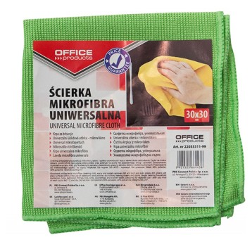 Ścierka uniwersalna mikrofibra 30 x 30cm OFFICE PRODUCTS mix kolorów [22035311-99]