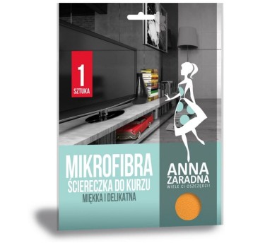 Ścierka uniwersalna mikrofibra 32 x 32cm ANNA ZARADNA kol. pomarańczowy [PS-2794]