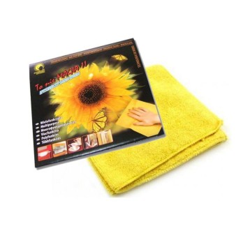 Ścierka uniwersalna mikrofibra 32 x 32cm Słonecznik kol. żółty [H-98]