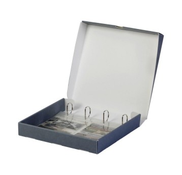 Segregator 2-ringowy A4 53mm SECOL kol. ciemnoszary bezkwasowy [GBA4]