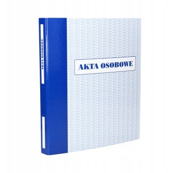 Segregator na akta osobowe A4 35mm RESTA kol. biało-niebieski [44074]