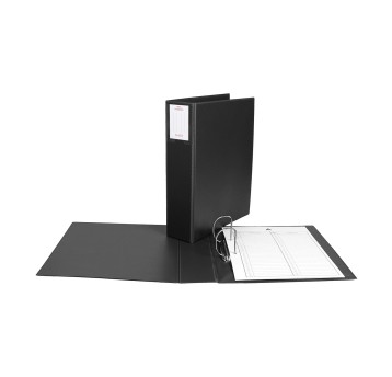 Segregator na akta osobowe A4 65mm BIURFOL PVC kol. czarny [TD-16-01]
