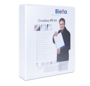 Segregator ofertowy 4-ringowy A4 20mm DONAU kol. biały [2788204PL-09]