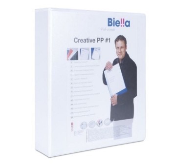 Segregator ofertowy 4-ringowy A4 40mm DONAU A4/4RD/40 kol. biały [2788404PL-09]