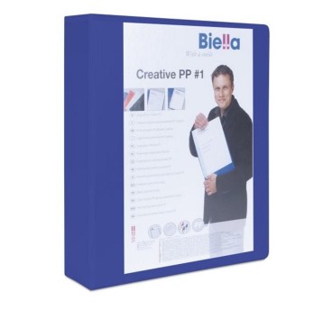 Segregator ofertowy 4-ringowy A4 40mm DONAU A4/4RD/40 kol. niebieski [2788404PL-10]