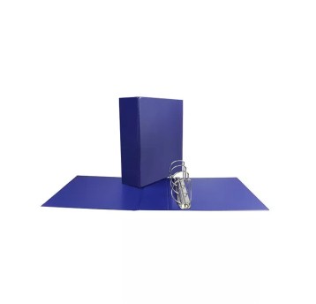 Segregator ofertowy 4-ringowy A4 85mm BIURFOL PANORAMA PVC kol. granatowy D-65 [SE-50-02]