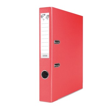 Segregator z mechanizmem A4 50mm BASIC-S PP kol. czerwony [21024121-04]