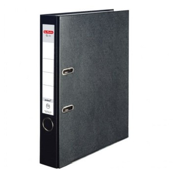 Segregator z mechanizmem A4 50mm HERLITZ Q.FILE PP kol. czarny [11167467]