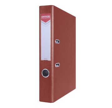 Segregator z mechanizmem A4 50mm OFFICE PRODUCTS OFFICER PP kol. bordowy [21011111-08]