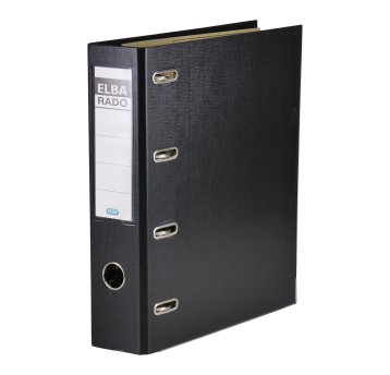 Segregator z mechanizmem A4 75mm ELBA RADO PVC kol. czarny [100551851]