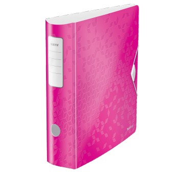 Segregator z mechanizmem A4 75mm LEITZ WOW PP kol. różowy [11060023]