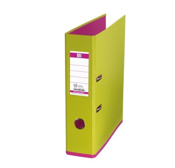 Segregator z mechanizmem A4 80mm ELBA PP kol. oliwkowo-różowy [100081037]