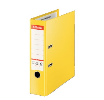 Segregator z mechanizmem A4 80mm ESSELTE No1 Power VIVIDA PLUS PP kol. żółty [624076]