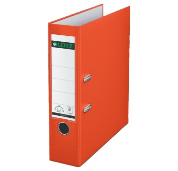 Segregator z mechanizmem A4 80mm LEITZ 180° PP kol. jasnoczerwony [10105020]