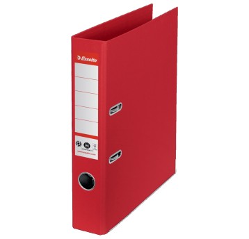 Segregator z mechanizmem ekologiczny A4 50mm ESSELTE karton kol. czerwony [627575]