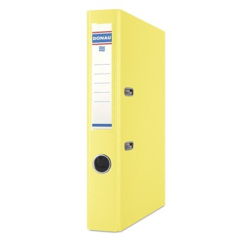 Segregator z mechanizmem ekonomiczny A4 50mm DONAU MASTER PP kol. żółty [3950001PL-11]