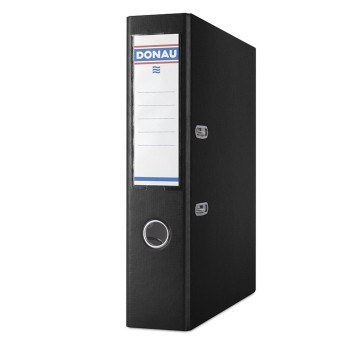 Segregator z mechanizmem ekonomiczny A4 75mm DONAU MASTER PP kol. czarny [3970001PL-01]