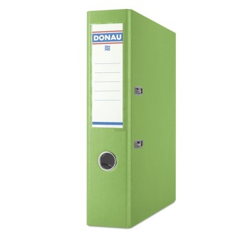 Segregator z mechanizmem ekonomiczny A4 75mm DONAU MASTER PP kol. jasnozielony [3970001PL-41]