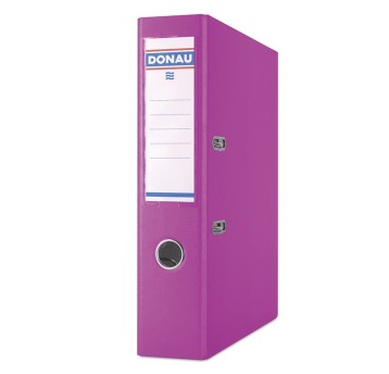 Segregator z mechanizmem ekonomiczny A4 75mm DONAU MASTER PP kol. różowy [3970001PL-30]