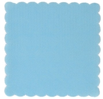 Serwetki gastronomiczne 1 warstwowe 15 x 15cm folia GAJO kol. błękitny 200 szt.