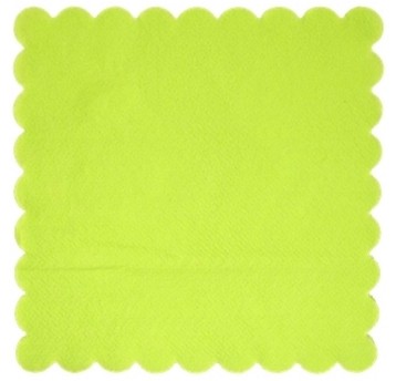 Serwetki gastronomiczne 1 warstwowe 15 x 15cm folia GAJO kol. seledynowy 200 szt.