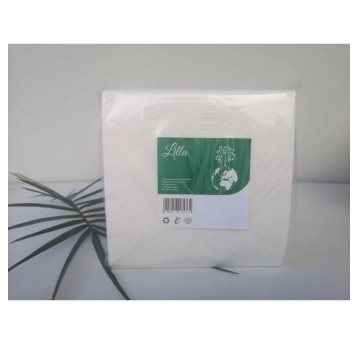 Serwetki uniwersalne papier 1 warstwowe 33 x 33cm folia LILLA kol. biały 500 szt. składane