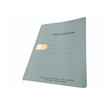 Skoroszyt do akt osobowych A4 SPIRAL papierowy kol. niebieski [501063]