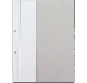 Skoroszyt oczkowy A4 1/2 okładki BARBARA 250g papierowy kol. biały [820220]