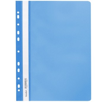 Skoroszyt oczkowy A4 BIURFOL plastikowy kol. niebieski miękki [SPP-02-03]