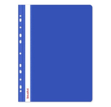 Skoroszyt oczkowy A4 BIURFOL plastikowy kol. niebieski twardy [ST-02-03]