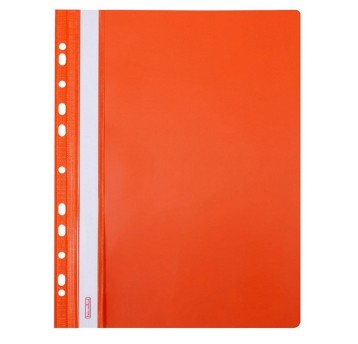 Skoroszyt oczkowy A4 BIURFOL plastikowy kol. pomarańczowy twardy [ST-02-07]