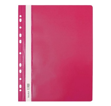 Skoroszyt oczkowy A4 BIURFOL plastikowy kol. różowy twardy [ST-02-10]