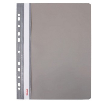 Skoroszyt oczkowy A4 BIURFOL plastikowy kol. szary twardy [ST-02-08]
