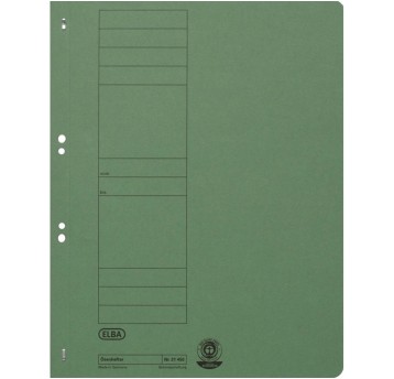 Skoroszyt oczkowy A4 ELBA 21450 papierowy kol. zielony [100551872]