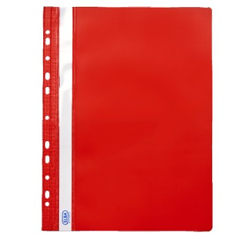 Skoroszyt oczkowy A4 ELBA plastikowy kol. czerwony twardy [67403]