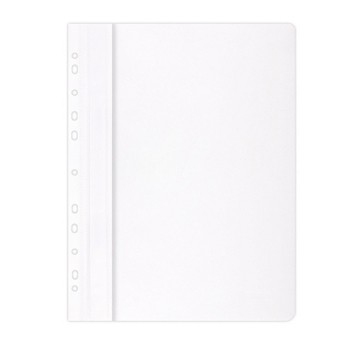Skoroszyt oczkowy A4 OFFICE PRODUCTS plastikowy kol. biały miękki [21104121-14]