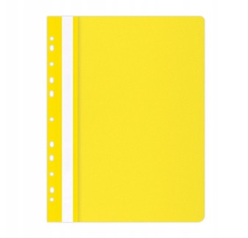Skoroszyt oczkowy A4 OFFICE PRODUCTS plastikowy kol. żółty miękki [21104121-06]