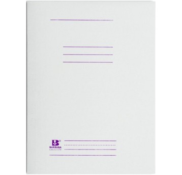 Skoroszyt uniwersalny A4 BARBARA papierowy kol. biały z listwą 250g [820001BN]