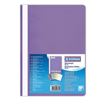 Skoroszyt uniwersalny A4 DONAU plastikowy kol. fioletowy [1702001PL-23]