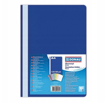Skoroszyt uniwersalny A4 DONAU plastikowy kol. granatowy [1702001PL-18]
