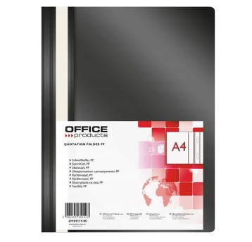 Skoroszyt uniwersalny A4 OFFICE PRODUCTS plastikowy kol. czarny miękki [21101111-05]