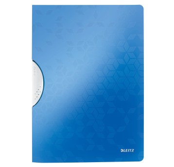 Skoroszyt z klipsem A4 LEITZ WOW plastikowy kol. niebieski [41850036]