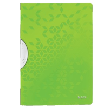 Skoroszyt z klipsem A4 LEITZ WOW plastikowy kol. zielony [41850054]