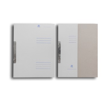 Skoroszyt zawieszkowy A4 1/2 okładki BARBARA papierowy kol. biały 350g [820208BN]