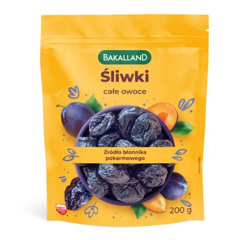 Śliwki suszone BAKALLAND Kalifornijskie 200g