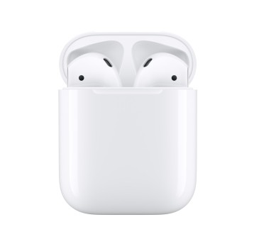 Słuchawki douszne bezprzewodowe z mikrofonem Lightning APPLE AirPods 2 kol. biały Bluetooth [MV7N2ZM/A]