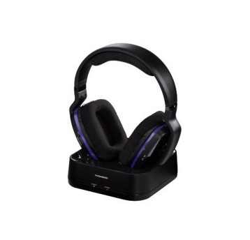 Słuchawki nauszne bezprzewodowe minijack THOMSON kol. czarny transmisja radiowa [WHP3311]